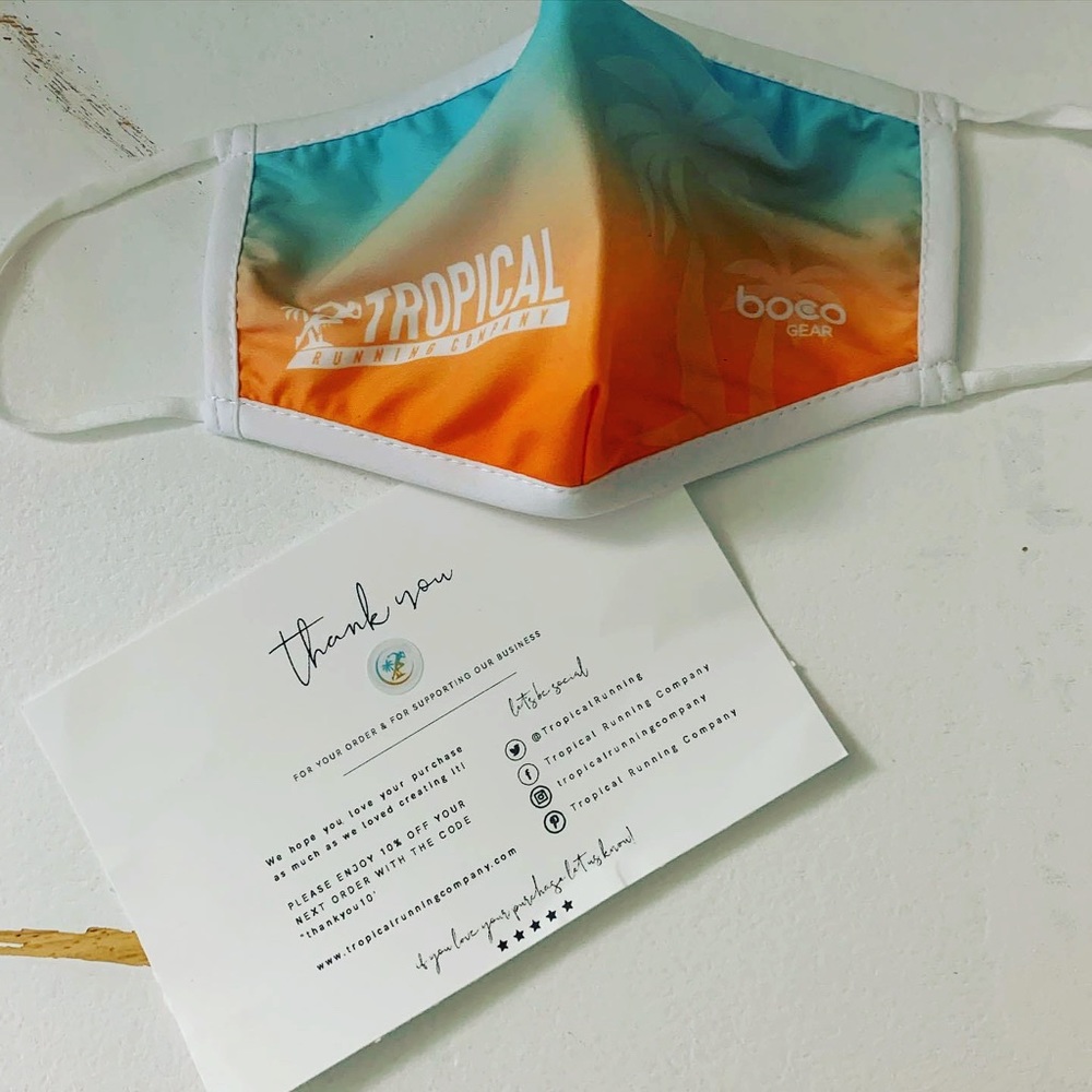Tropical Running Company Mask - Picture 1 of 1